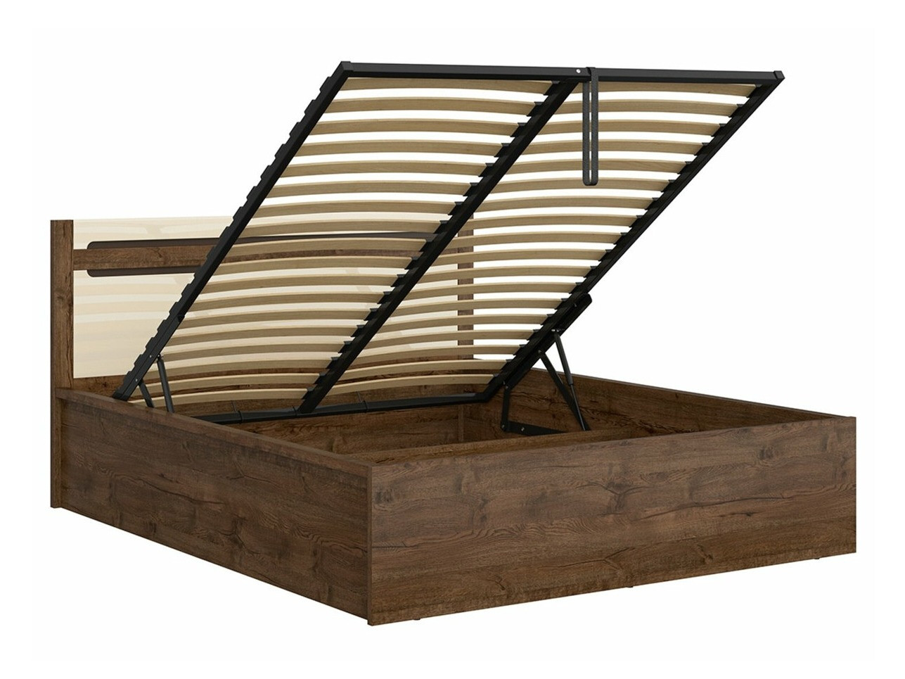 Krevet Ophevaru 116 (Sjajna krem + April hrast)