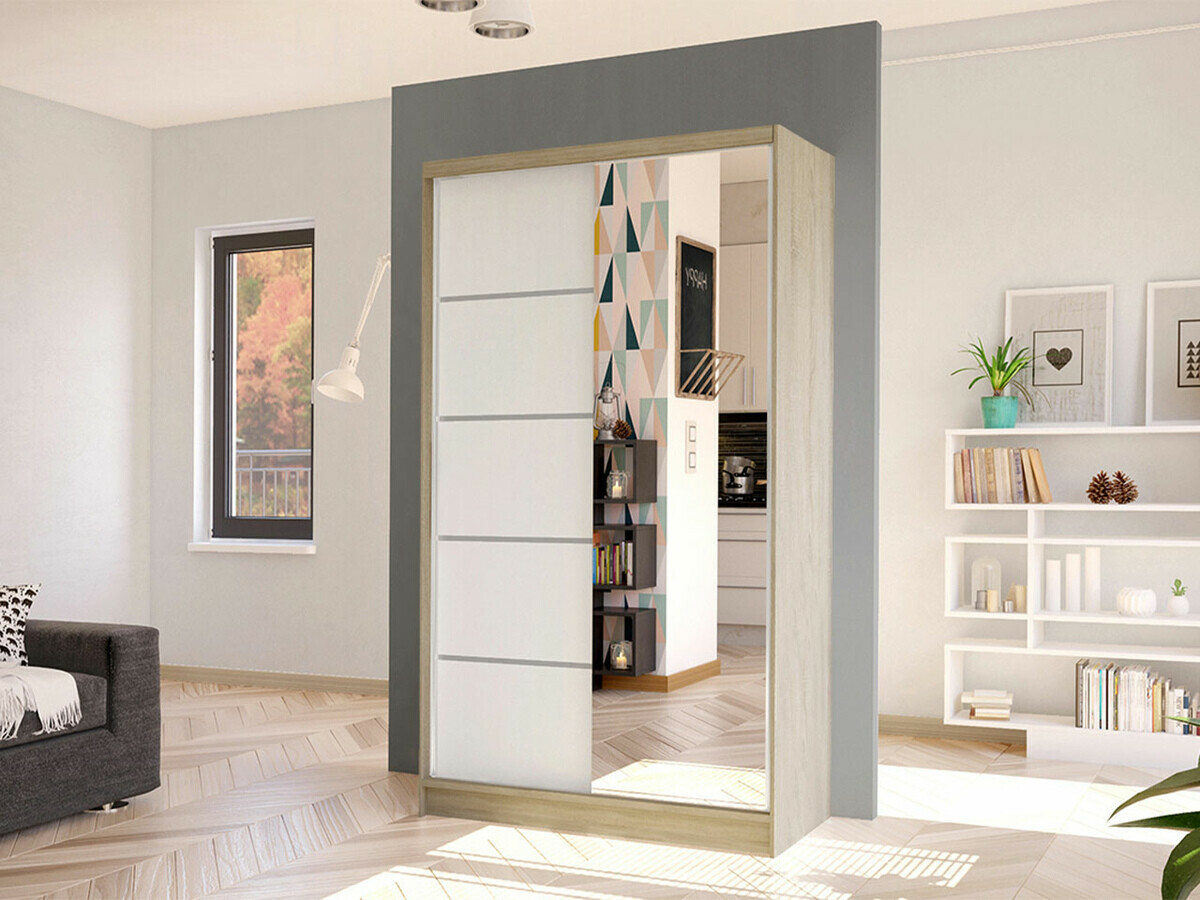 Ormar Closico 166 (Sonoma hrast + Bijela)