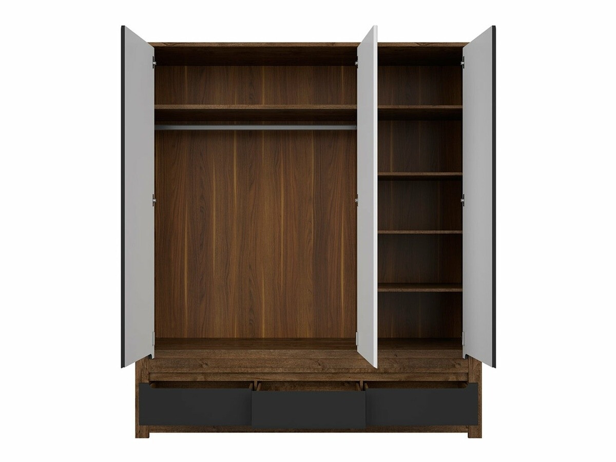 Ormar Ophevaru 119 (Mat crna + April hrast)