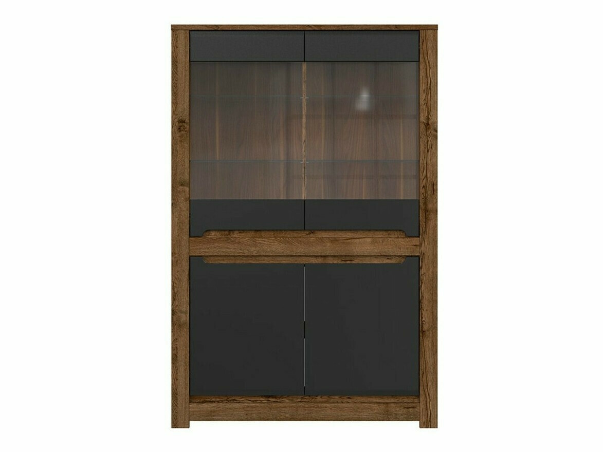 Polica Ophevaru 107 (Mat crna + April hrast)