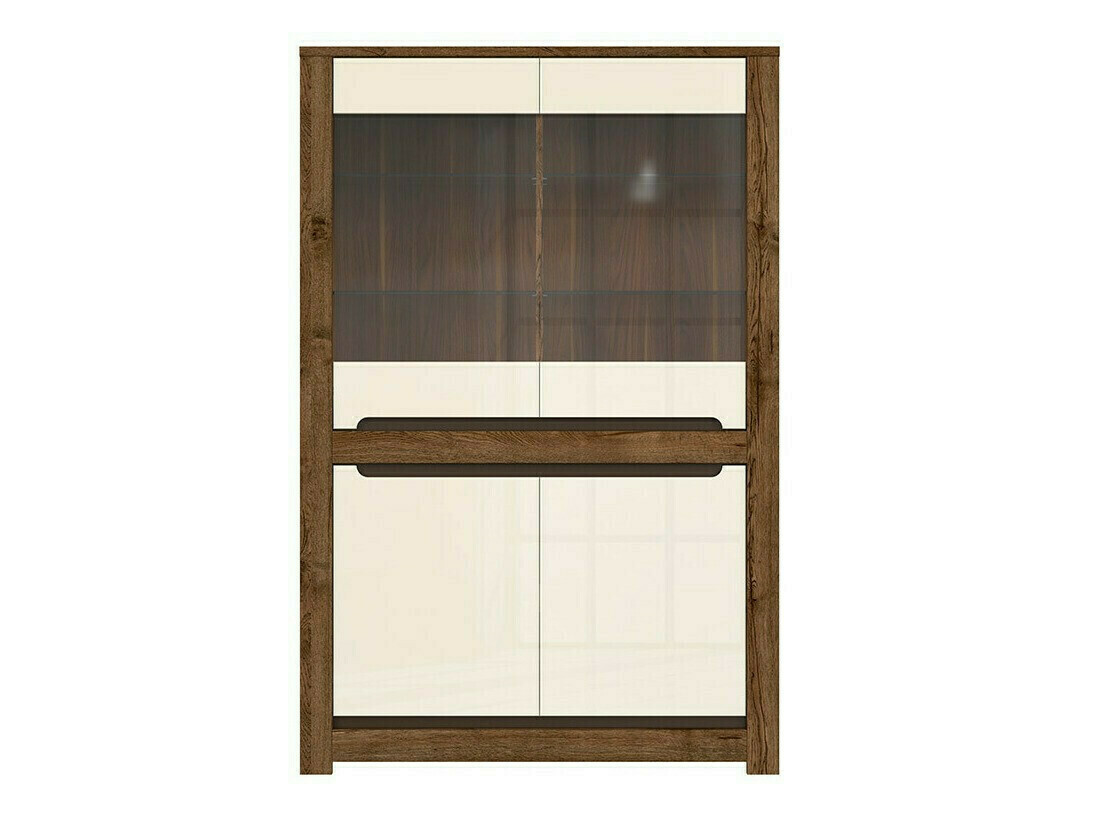 Polica Ophevaru 107 (Sjajna krem + April hrast)