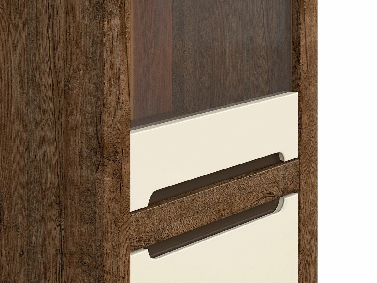 Polica Ophevaru 105 (Sjajna krem + April hrast)