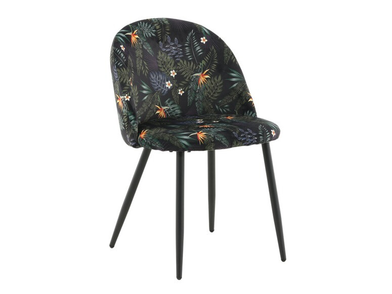 Blagovaonski set Dallas 335 (Cvjetni uzorak + Crna)