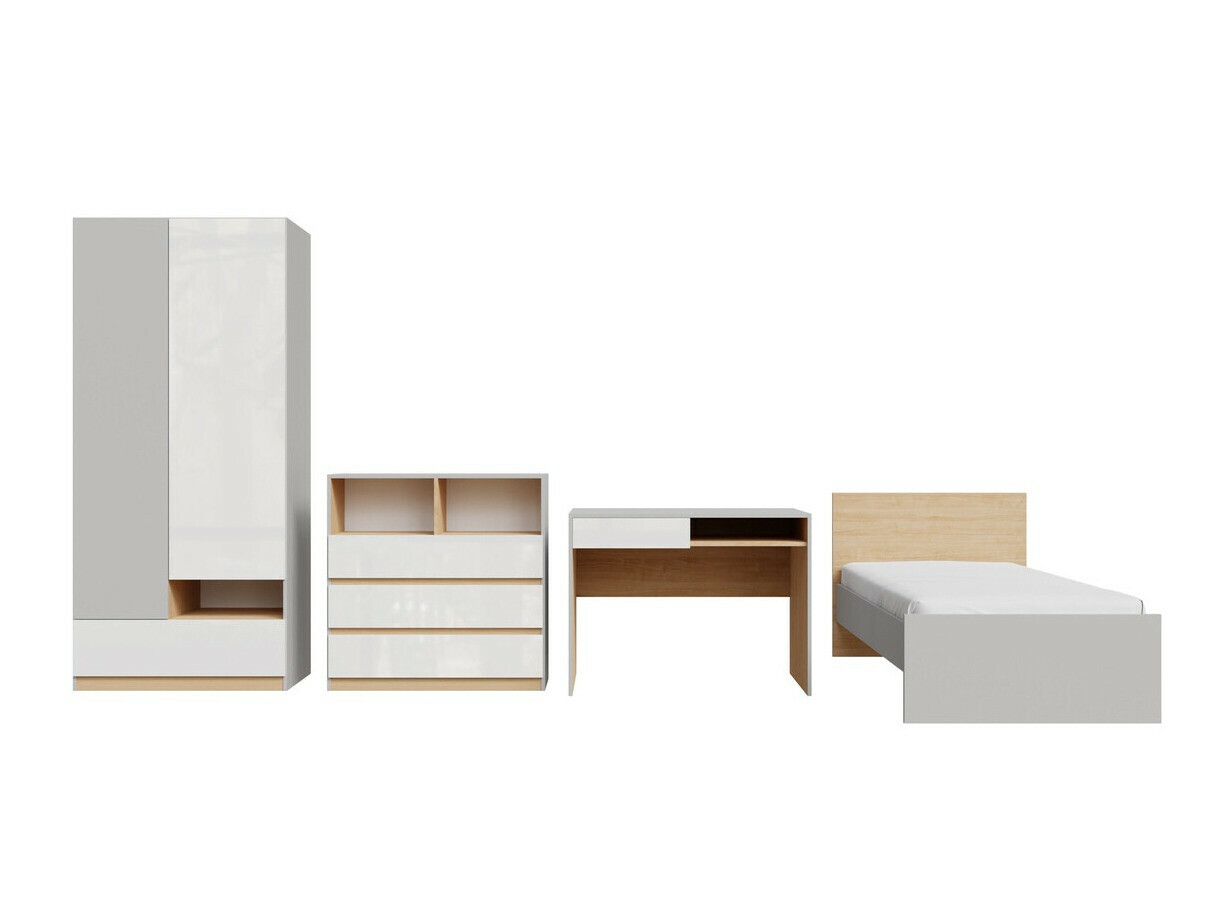 Set namještaja Nuevaru 118 (Sjajno bijela)