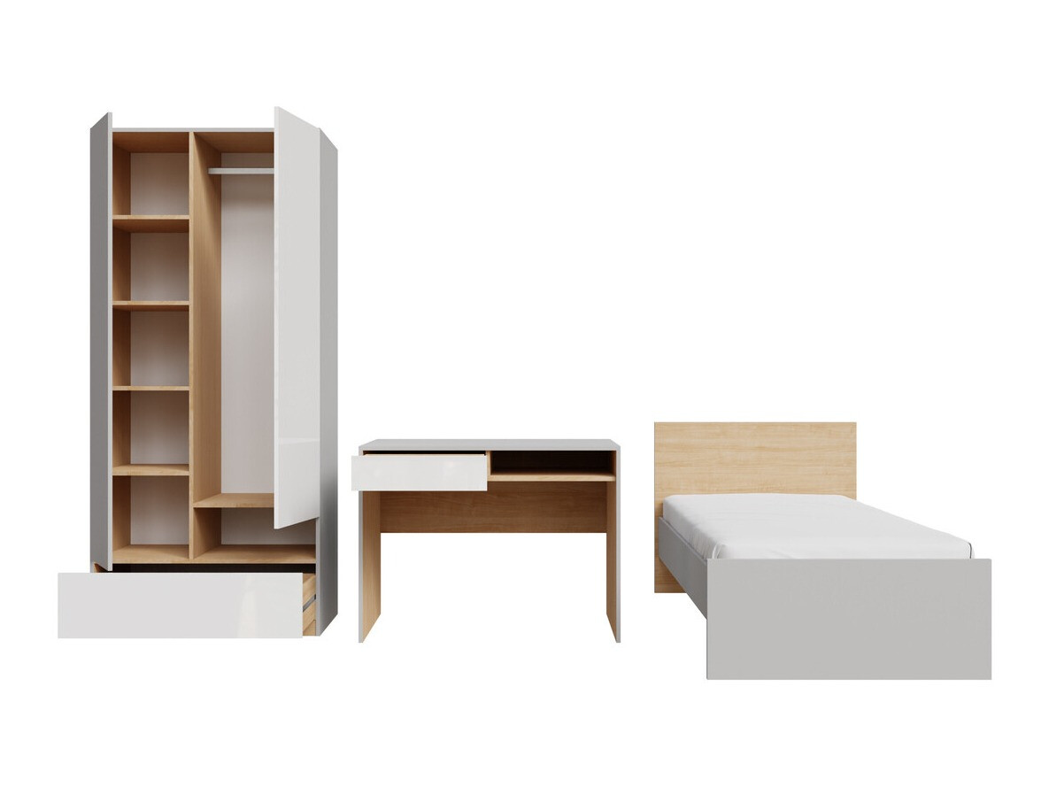 Set namještaja Nuevaru 118 (Sjajno bijela)