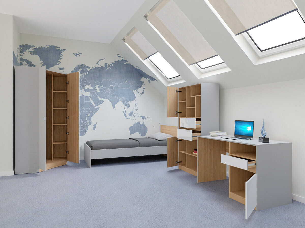 Set namještaja Nuevaru 120 (Sjajno bijela)