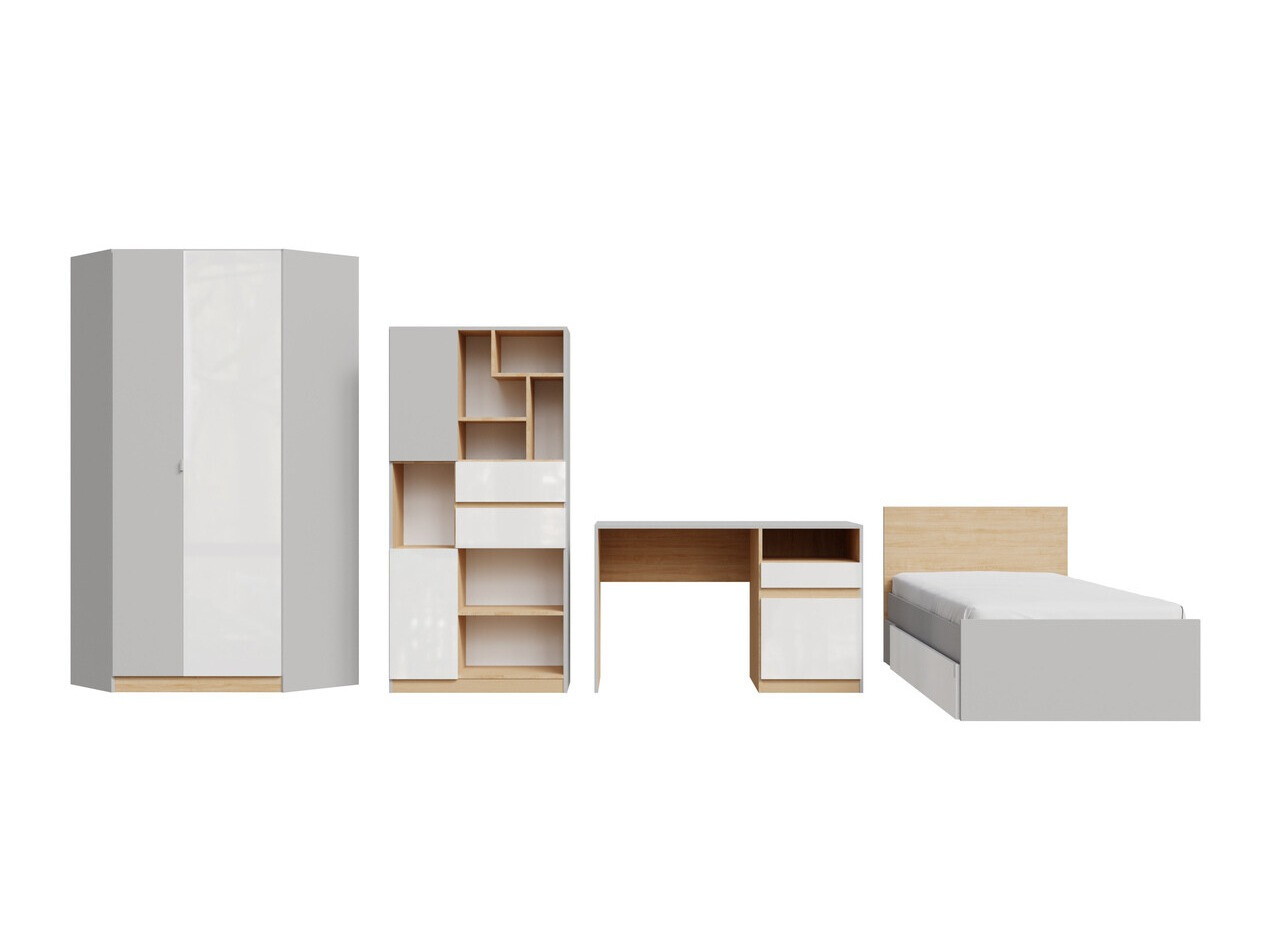 Set namještaja Nuevaru 120 (Sjajno bijela)