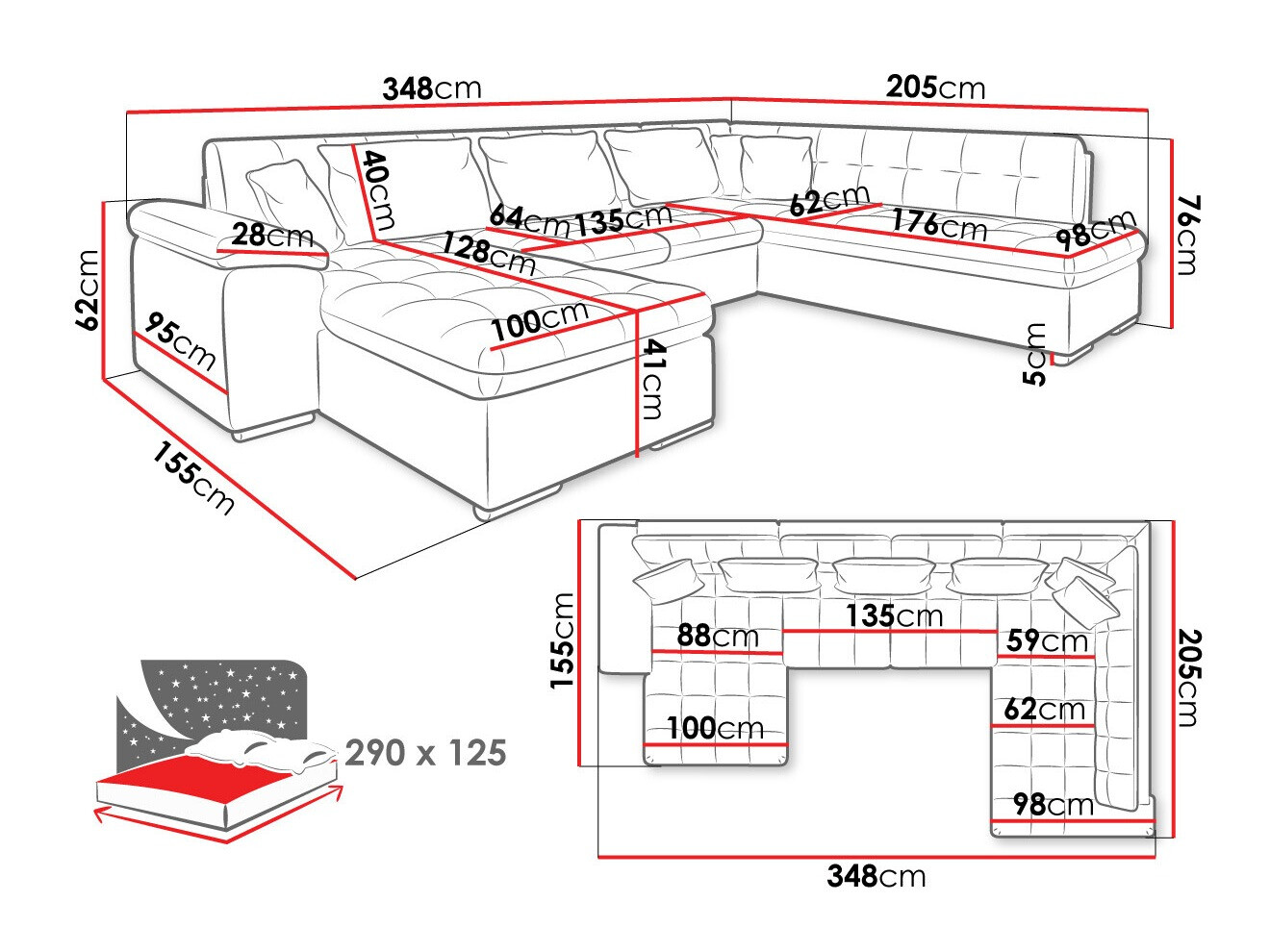 Kutna garnitura Comfivo Gemma II (Desno)