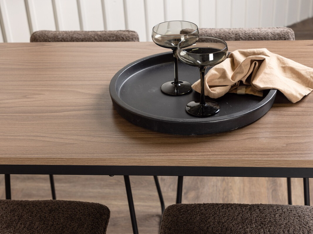 Blagovaonski set Dallas 4155 (Tamno siva + Crna)