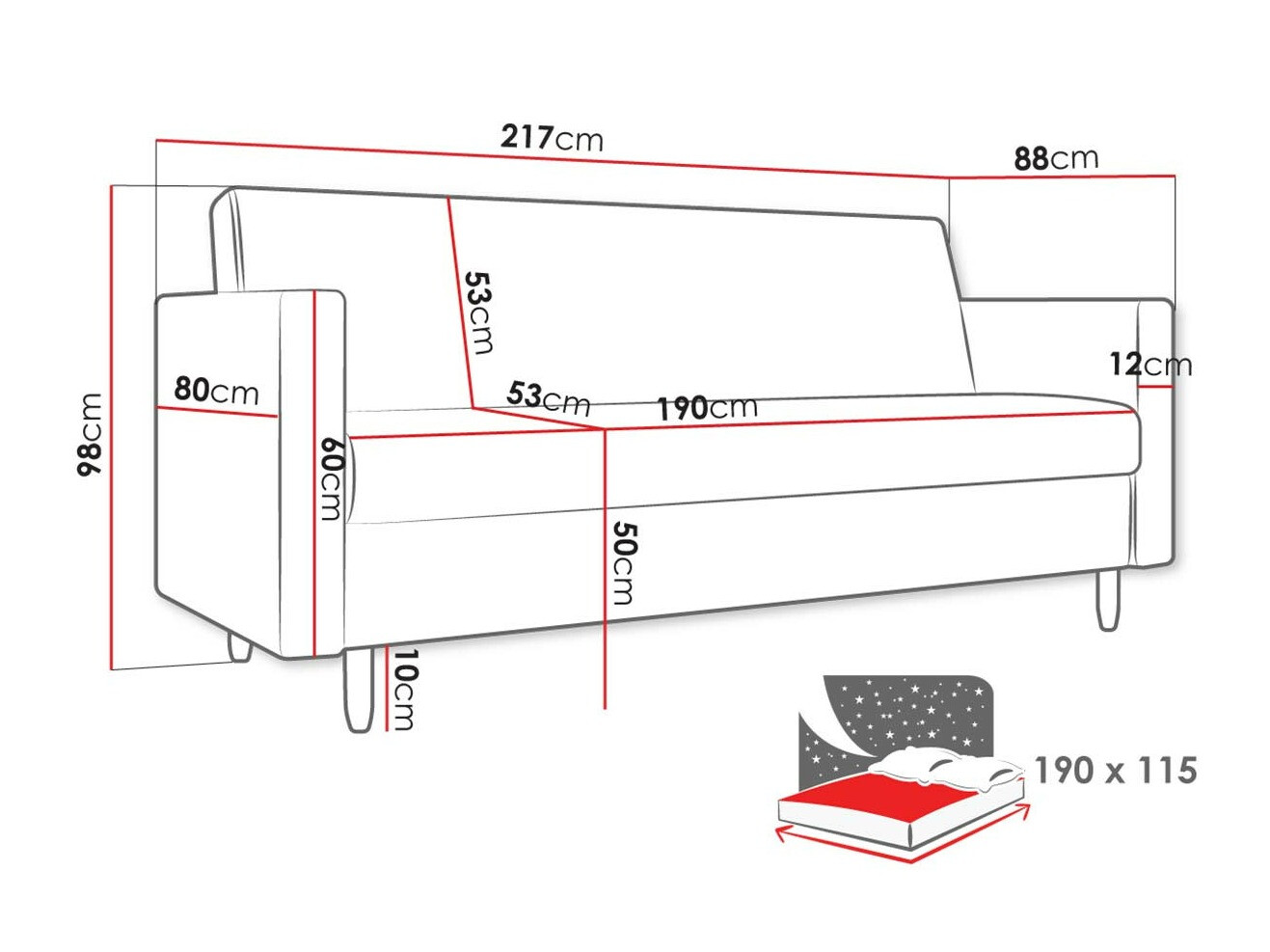 Kauč na razvlačenje Memphis 136 (Kronos 05)