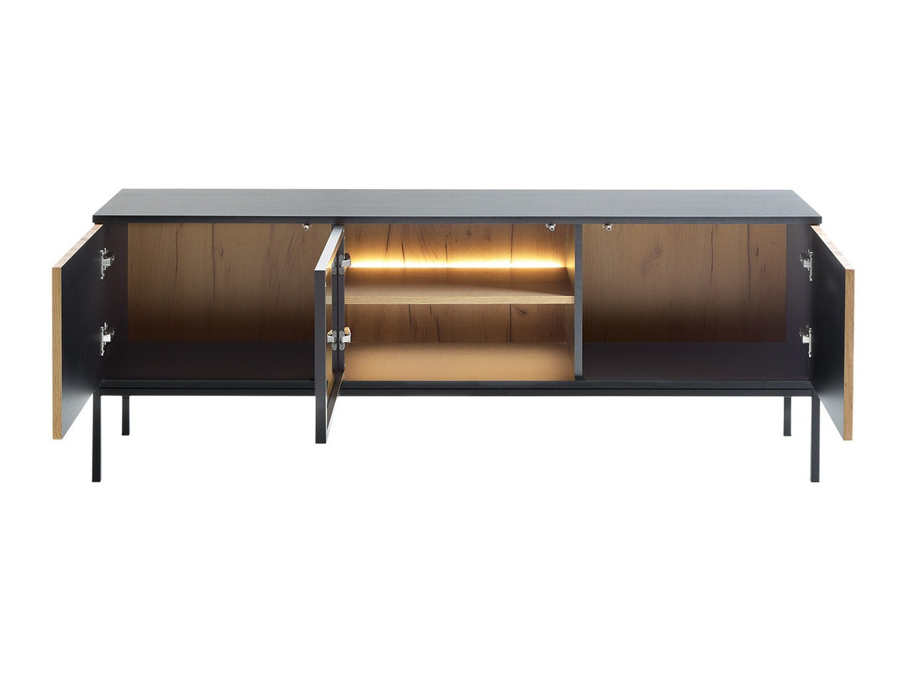 TV stol Soferi 111 (Crna + Hrast Wotan)