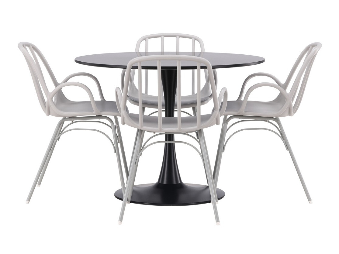 Blagovaonski set Dallas 4165 (Svijetlo siva)