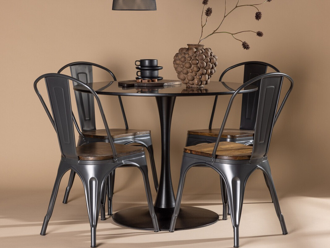 Blagovaonski set Dallas 4170 (Crna + Smeđa)