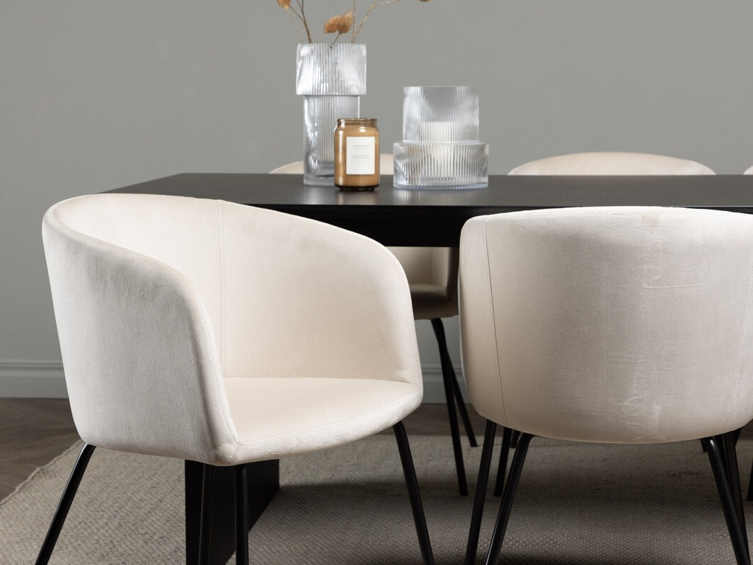 Blagovaonski set Dallas 4182 (Krem + Crna)