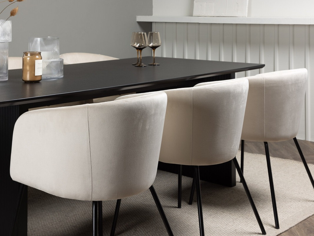 Blagovaonski set Dallas 4182 (Krem + Crna)