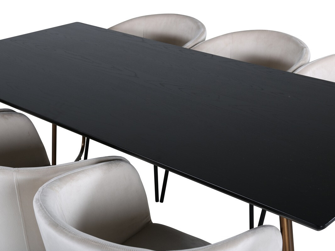 Blagovaonski set Dallas 4191 (Krem + Crna)