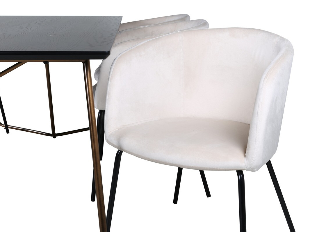 Blagovaonski set Dallas 4191 (Krem + Crna)