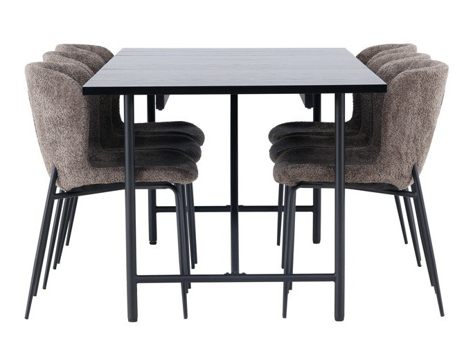 Blagovaonski set Dallas 4192 (Smeđa + Crna)