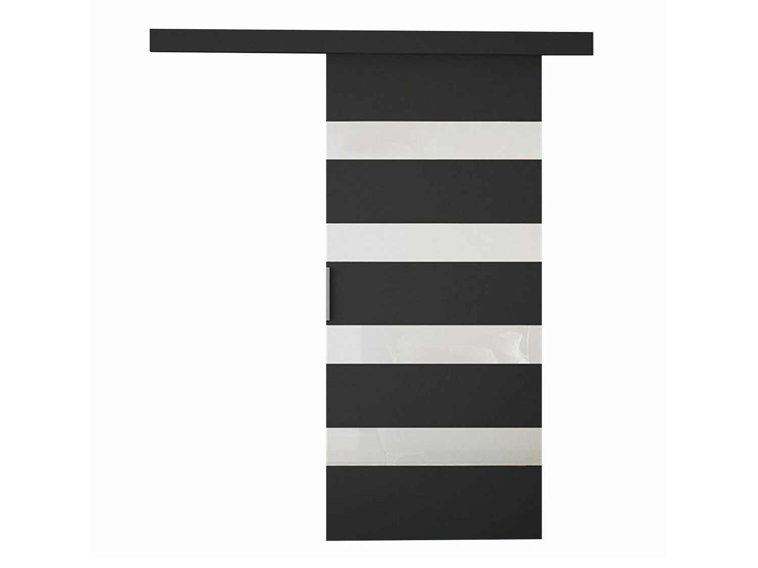 Klizna vrata Closico Materia V (Crna + Bijela)