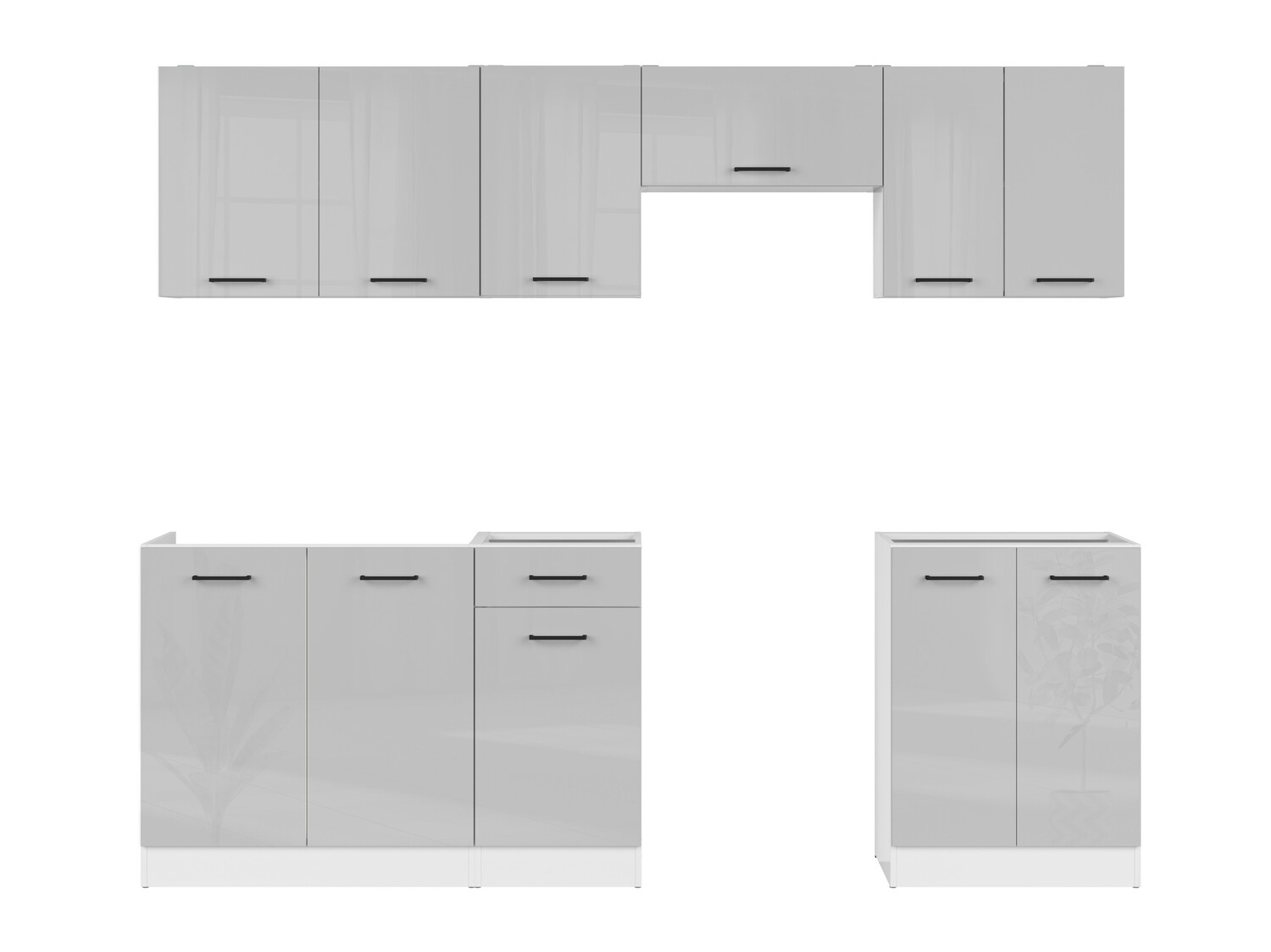 Modularan kuhinjski set Line Grey 120