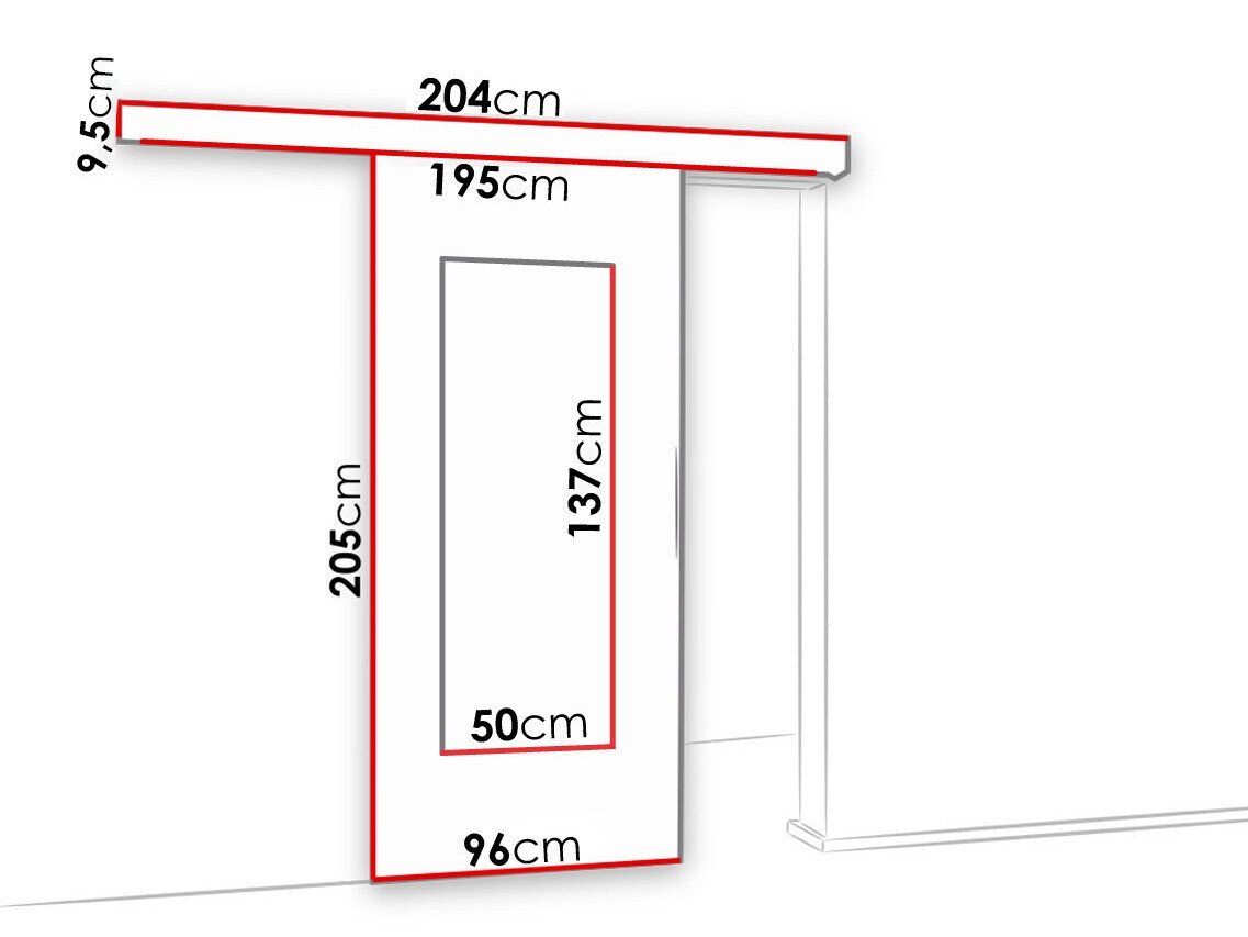 Klizna vrata Dover 119 (Bijela)