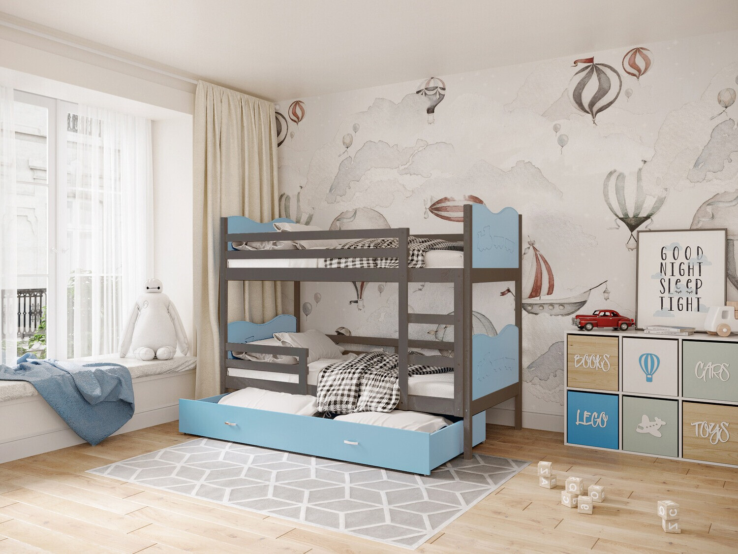 Krevet na kat Aurora 111 (Siva)