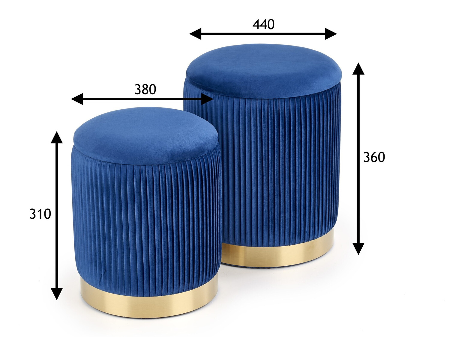 Set taburea Houston 1153 (Tamno plava)