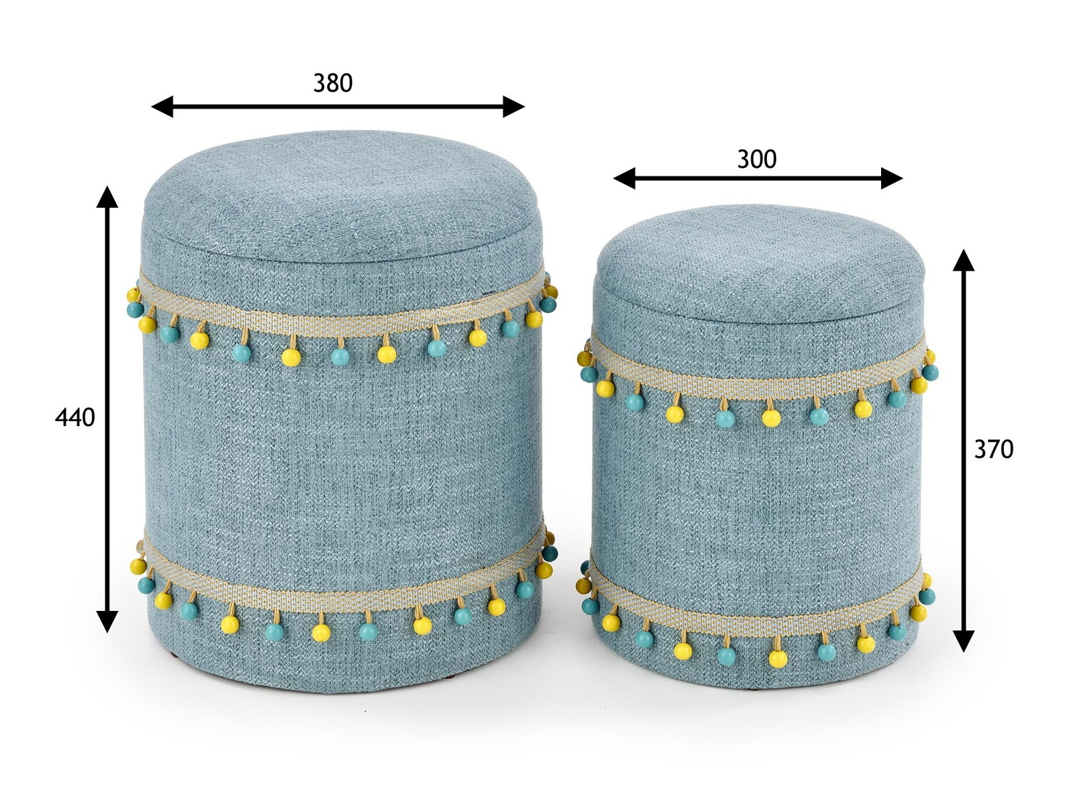 Set taburea Houston 1155 (Svijetlo plava)