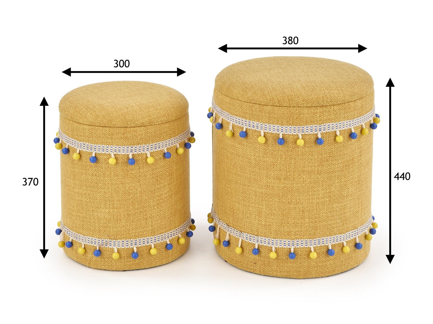 Set taburea Houston 1155 (Žuta)