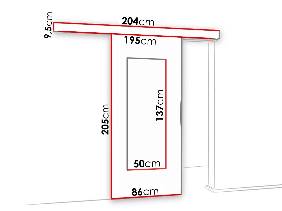 Klizna vrata Dover 128 (Antracit)