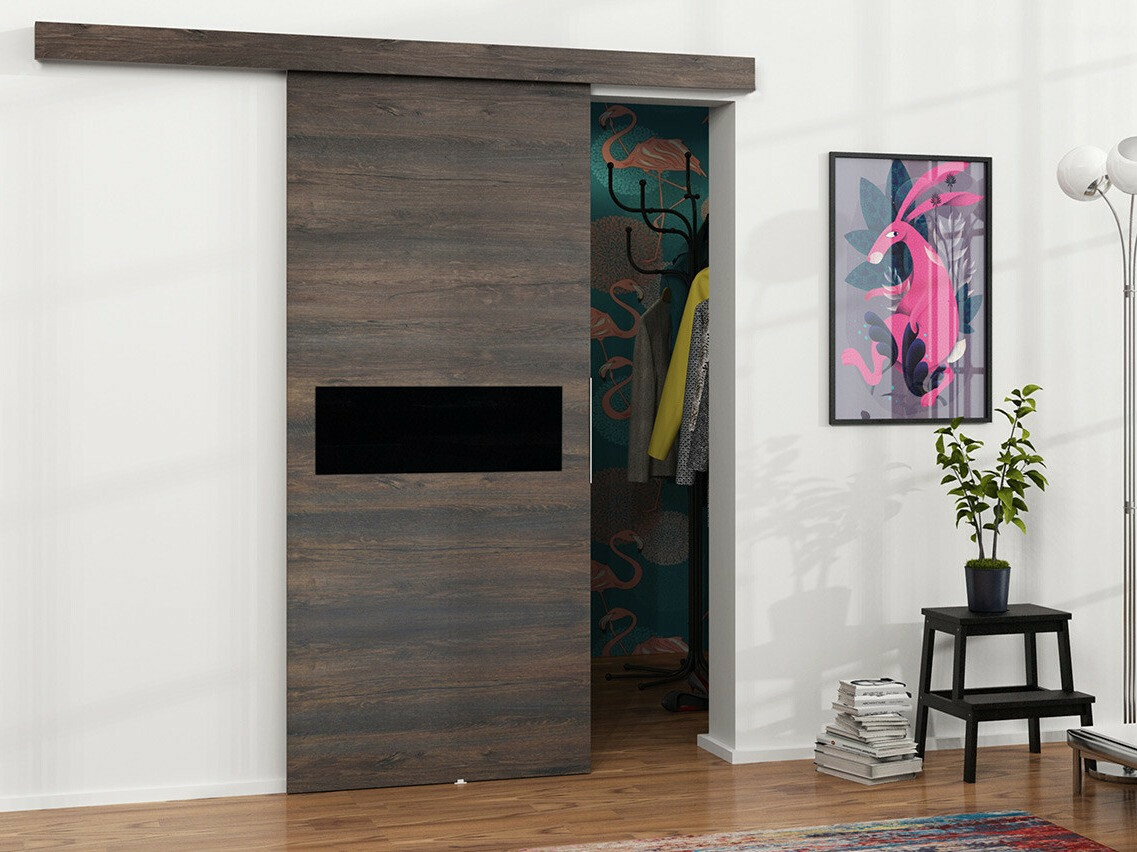 Klizna vrata Dover 133 (Tamni jasen + Crna)