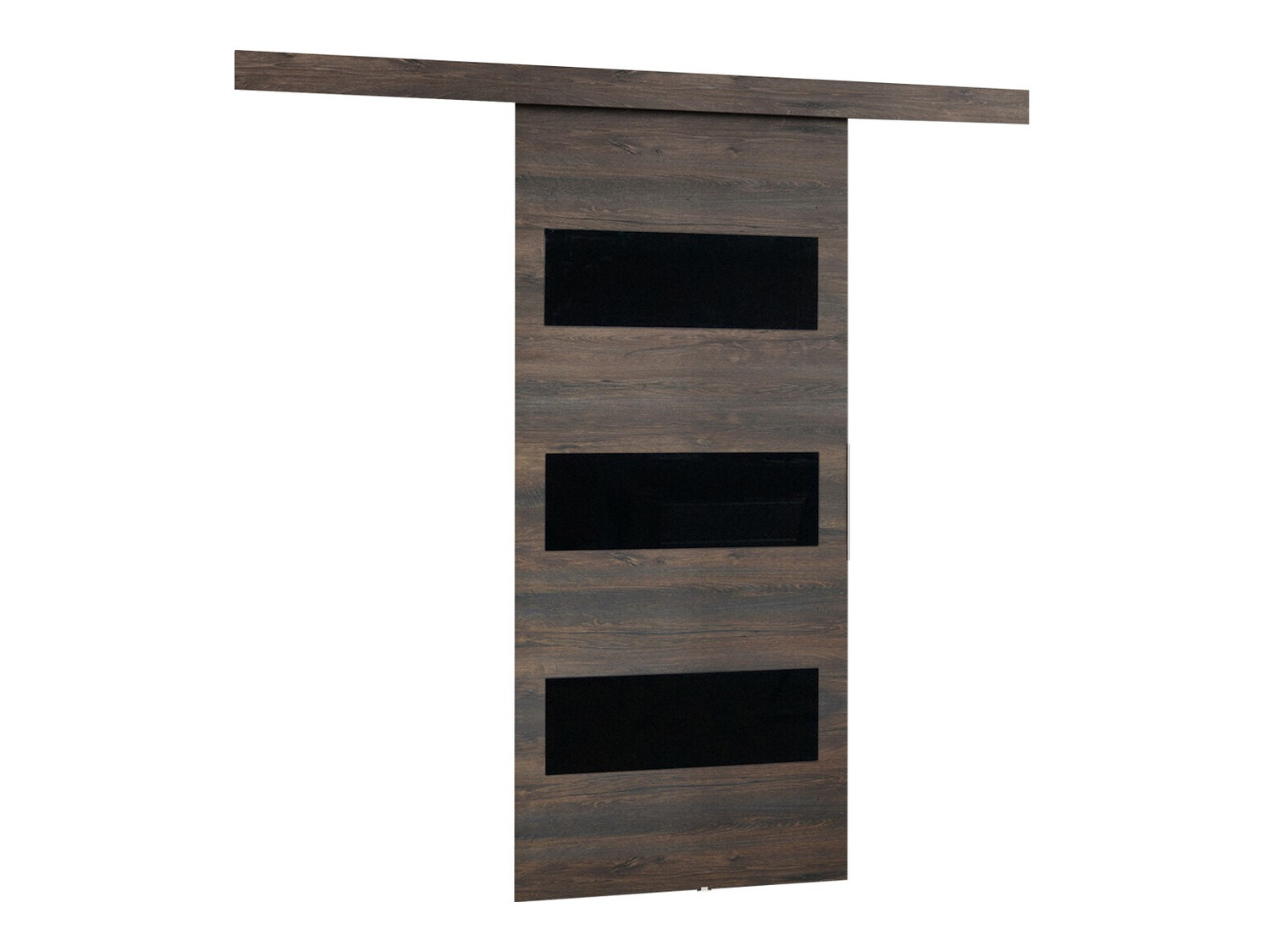 Klizna vrata Dover 136 (Tamni jasen + Crna)