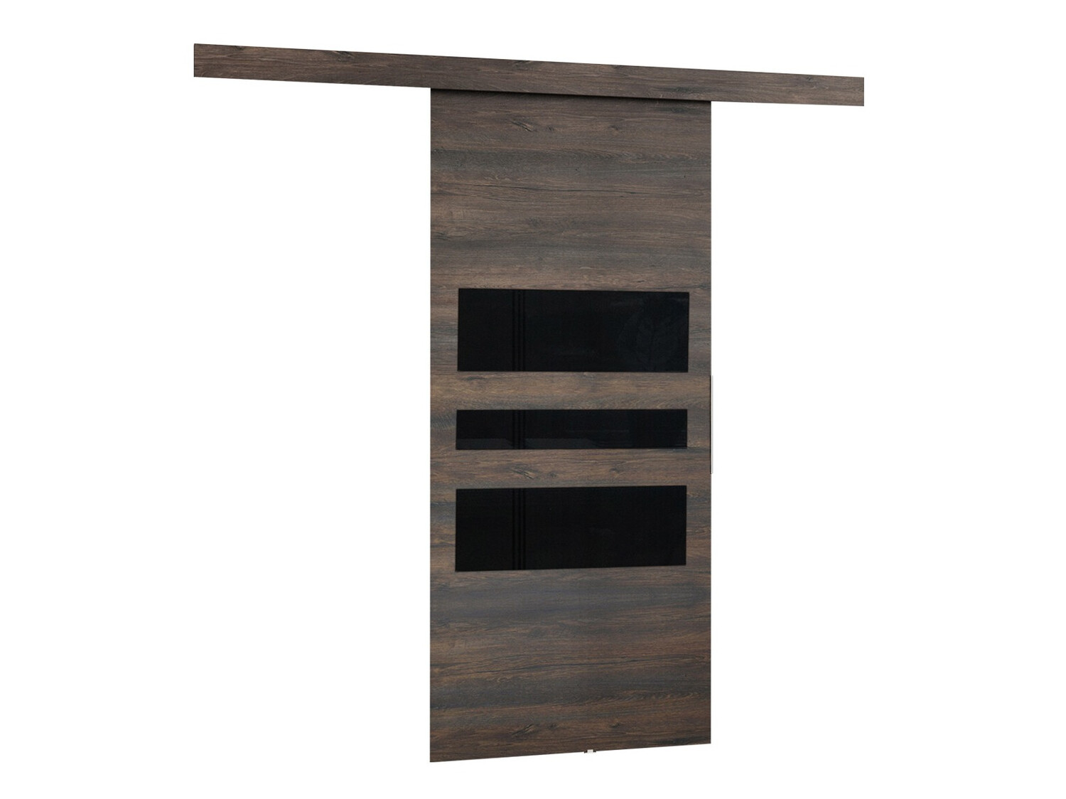 Klizna vrata Dover 140 (Tamni jasen + Crna)