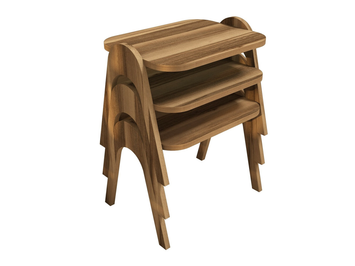 Set pomoćnih stolića Kailua 1621 (Orah)