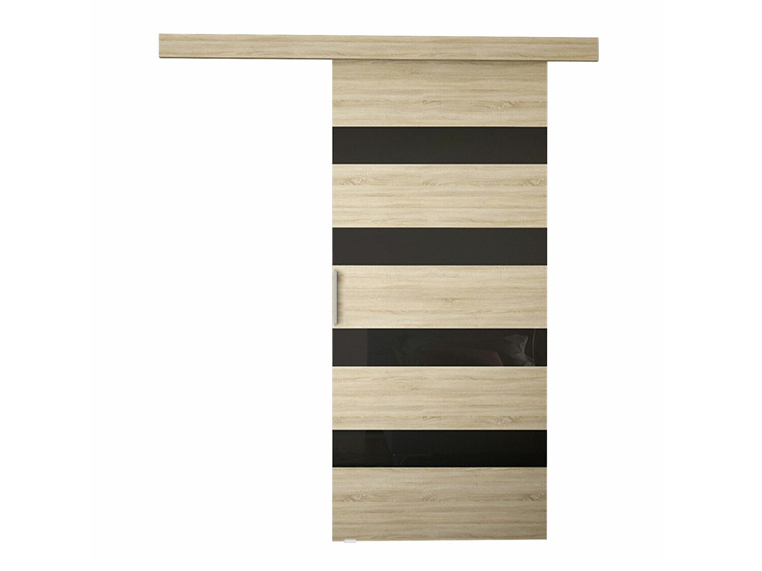 Klizna vrata Closico Fundus V (Sonoma hrast + Crna)