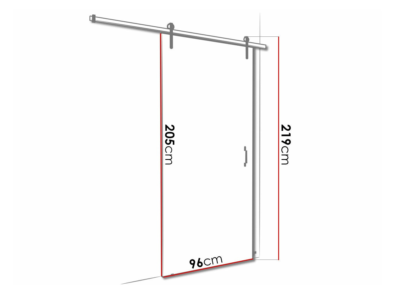 Klizna vrata Dover 154 (Sonoma hrast)
