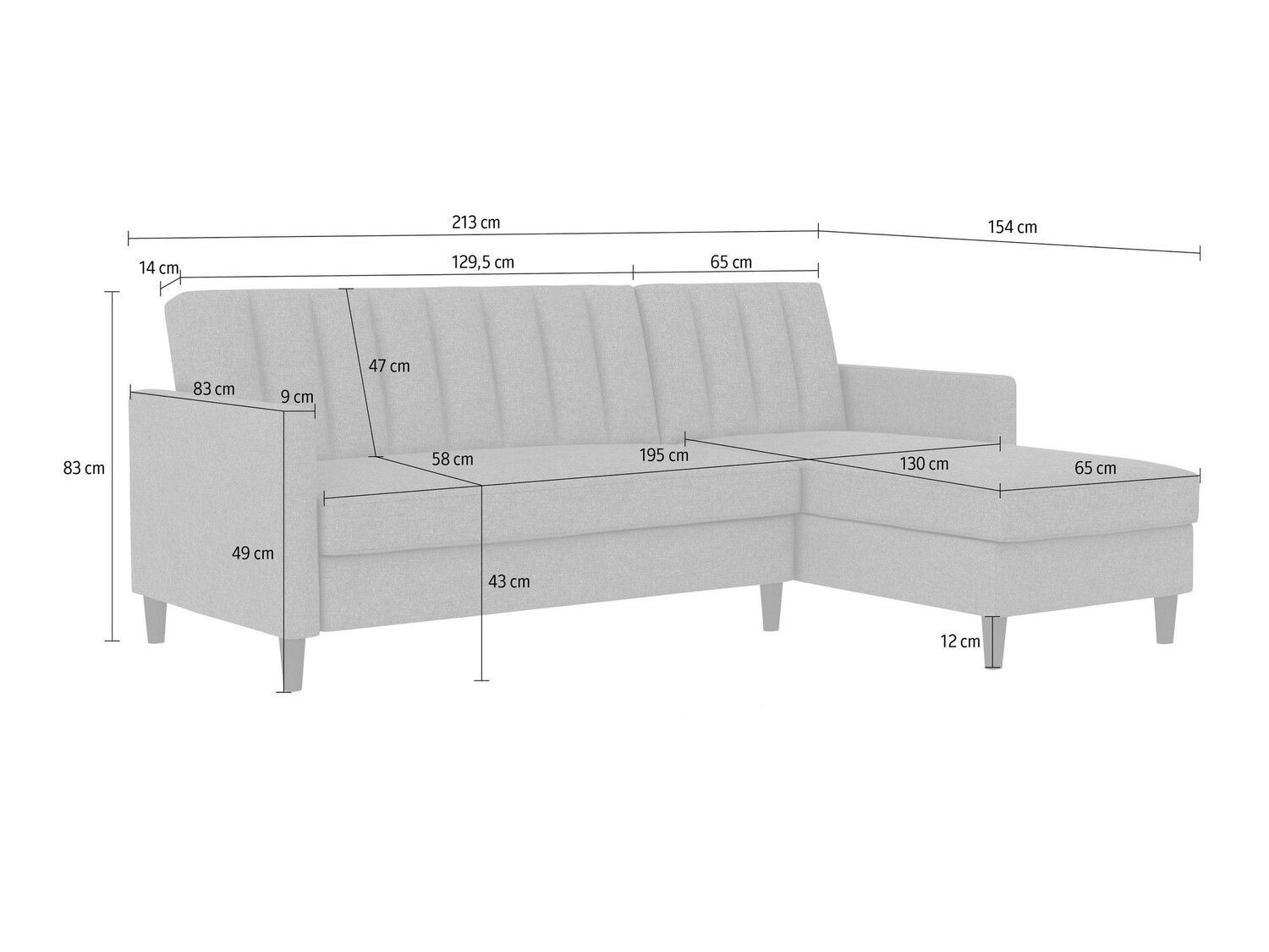 Kutna garnitura Tulsa 583 (Tamno žuta)