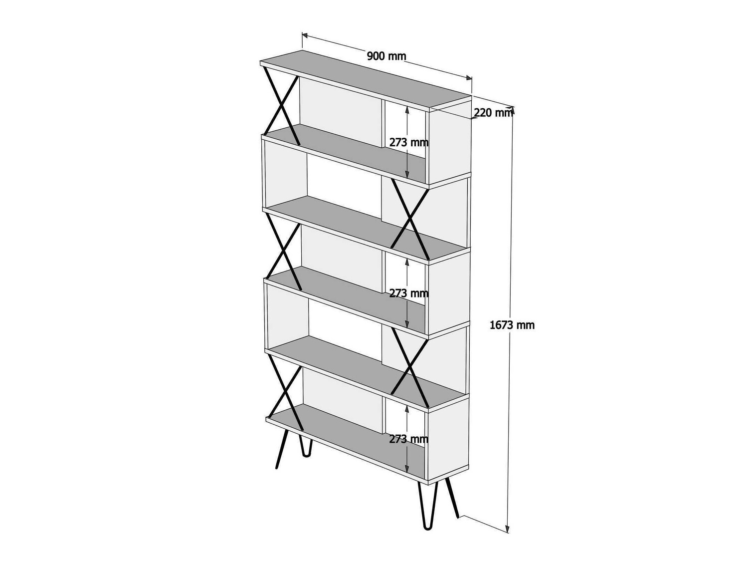 Polica Kailua 138 (Hrast)