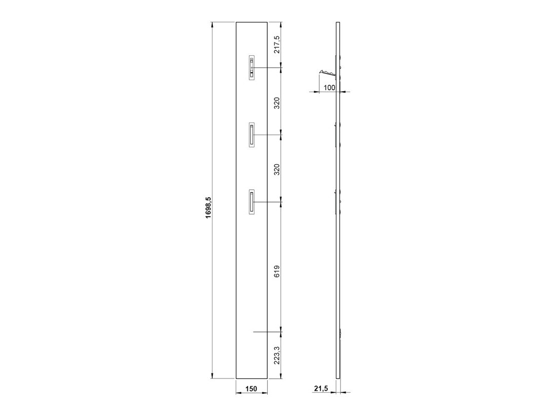 Vješalica Cirsale 100 (Navarra hrast)