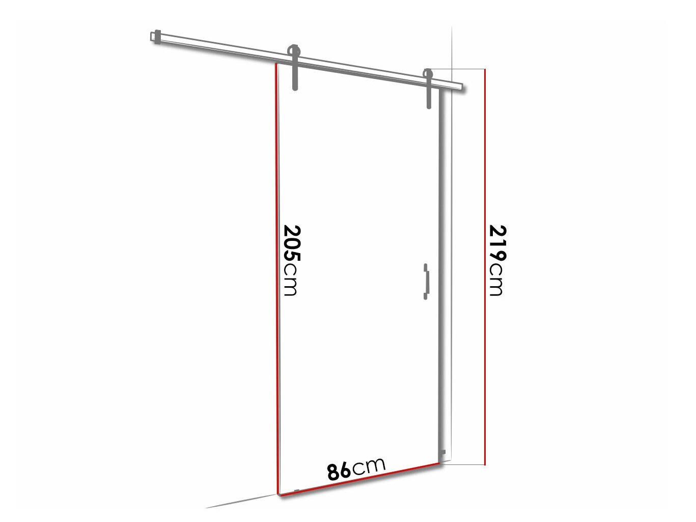 Klizna vrata Dover 165 (Bijela)
