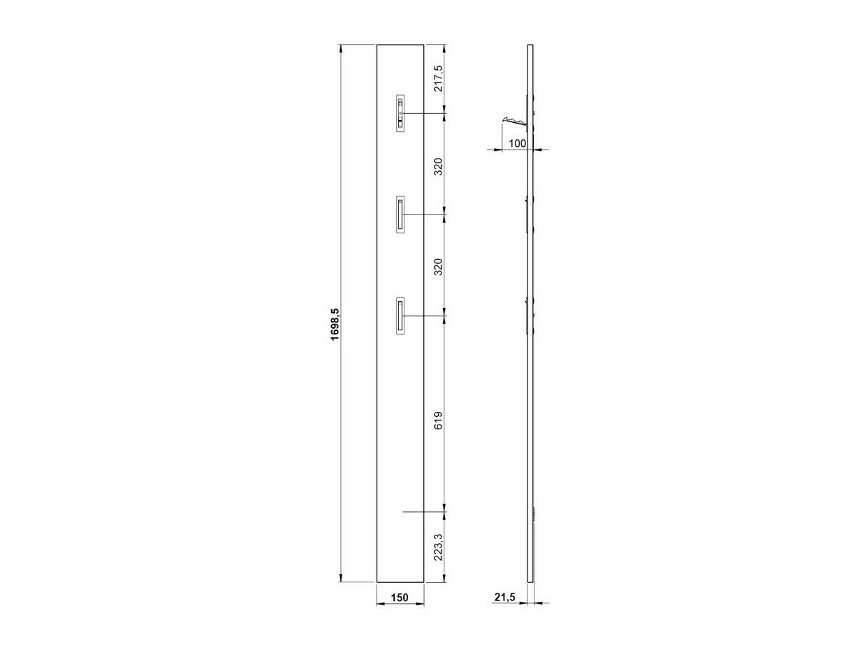 Vješalica Cirsale 100 (Grafit)