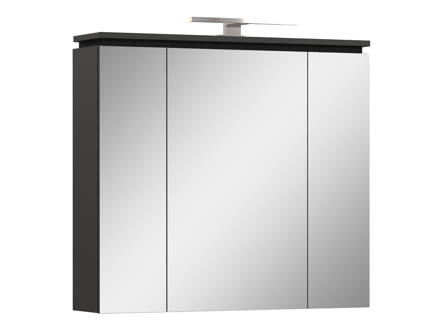Kupaonski ormarić s ogledalom Larsalu 104 (Grafit)