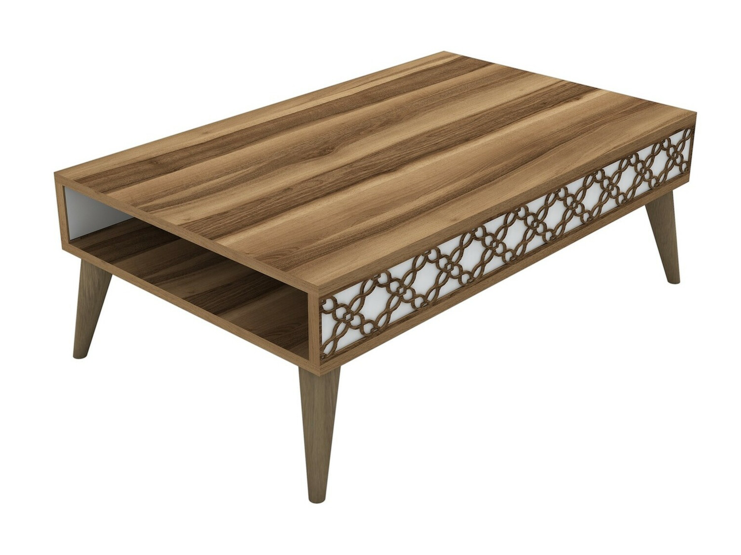 Stolić za kavu Kailua 159 (Orah + Bijela)