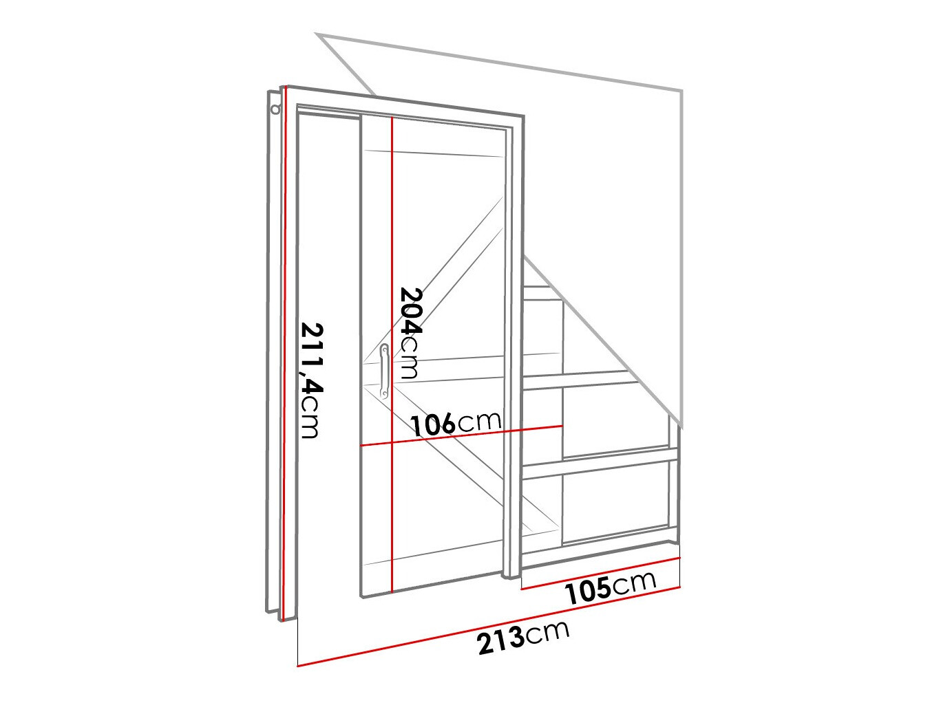 Klizna vrata Dover 179
