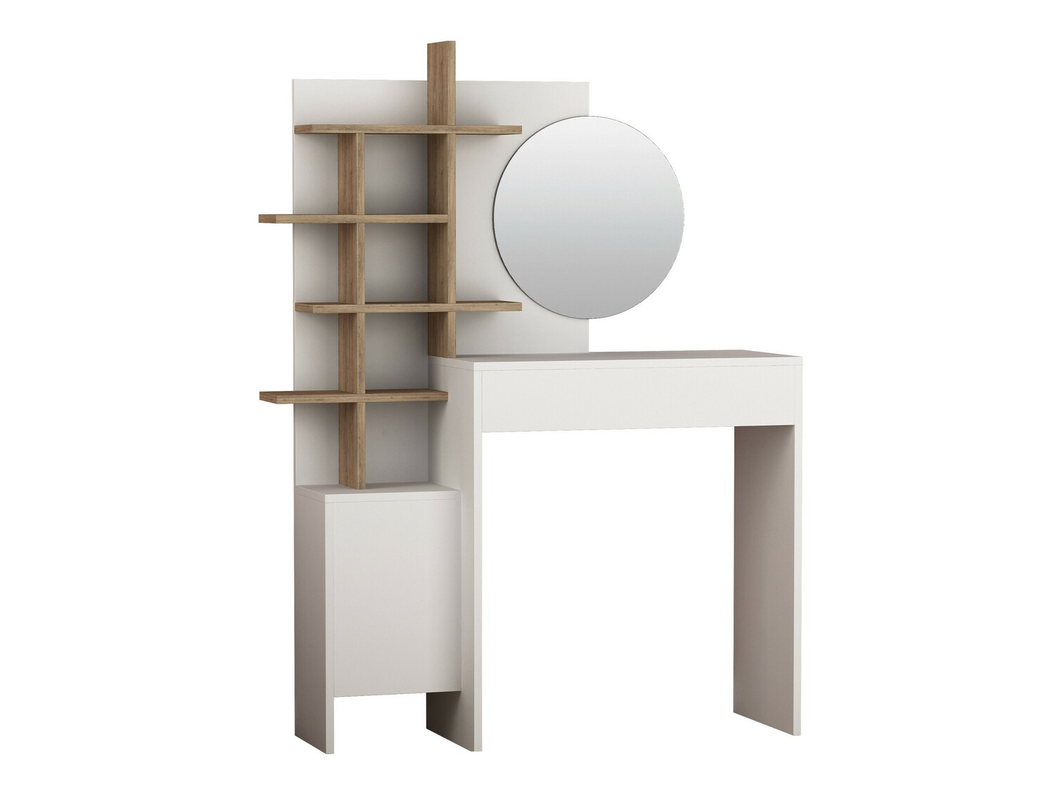 Toaletni stolić Kailua 220 (Bijela + Hrast)