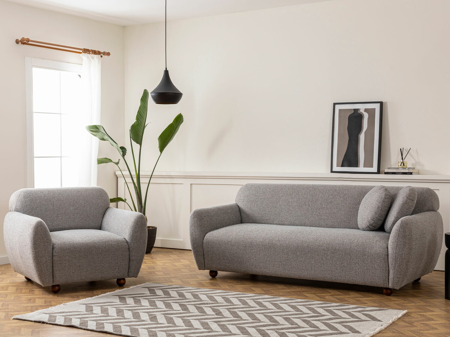 Fotelja Altadena 187 (Siva)