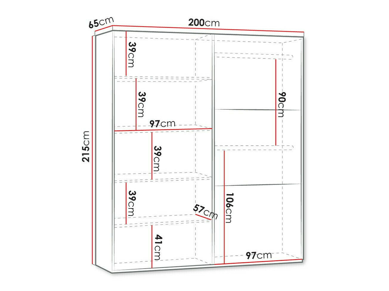 Ormar Honolulu 125 (Crna)