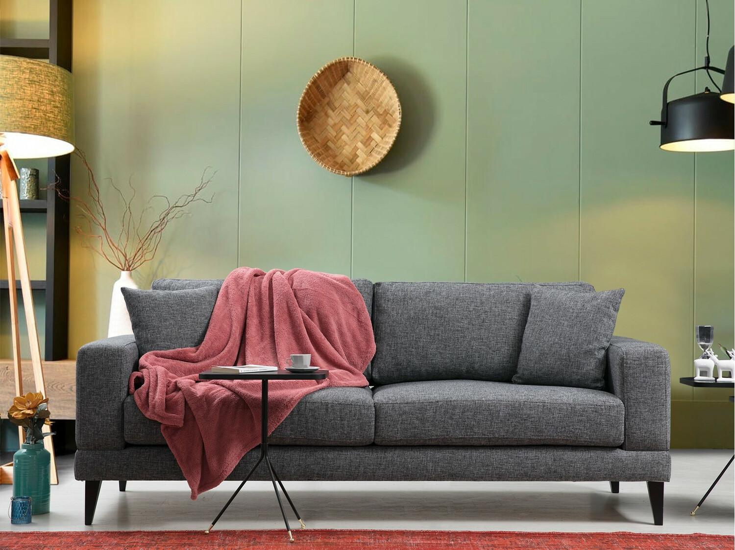 Kauč Altadena 208 (Tamno siva)