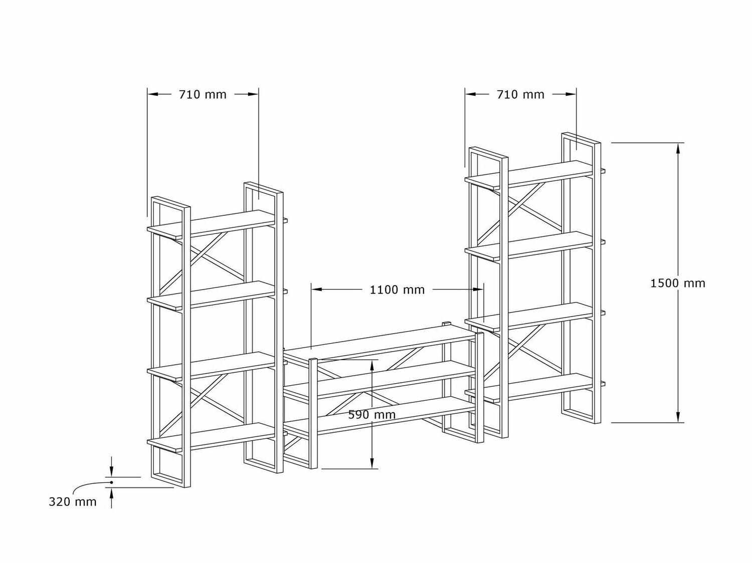Set za dnevni boravak Kailua 1563