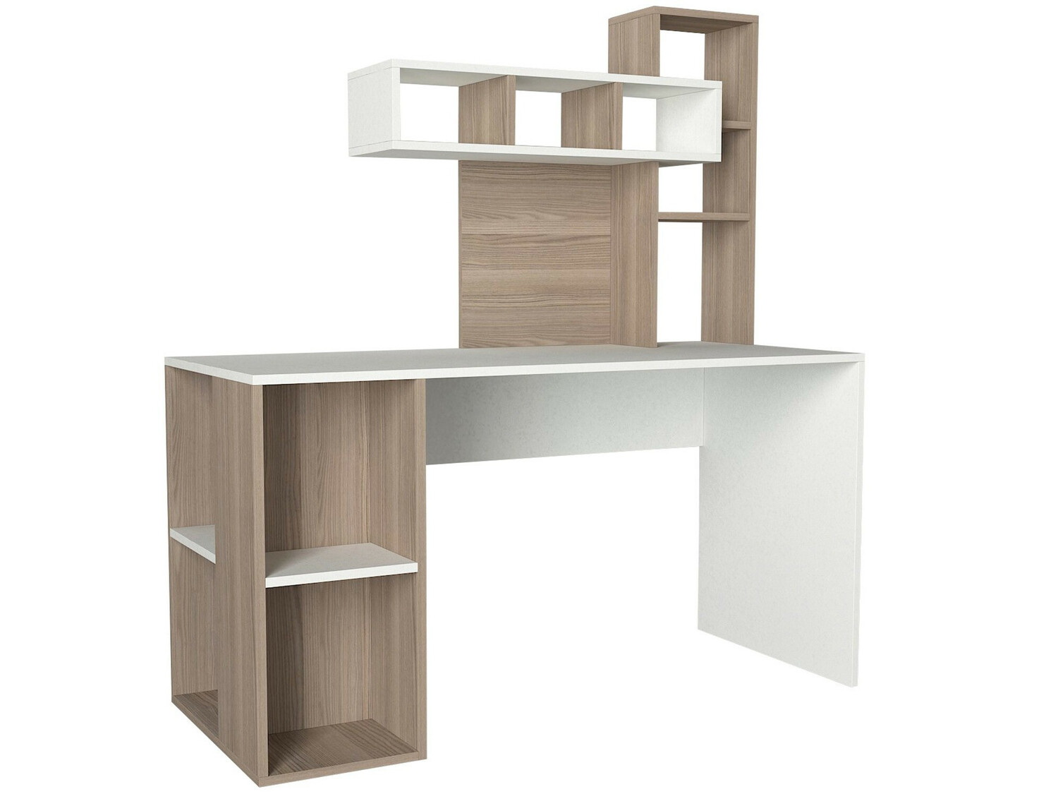 Uredski stol Kailua 296 (Svijetlo smeđa + Bijela)